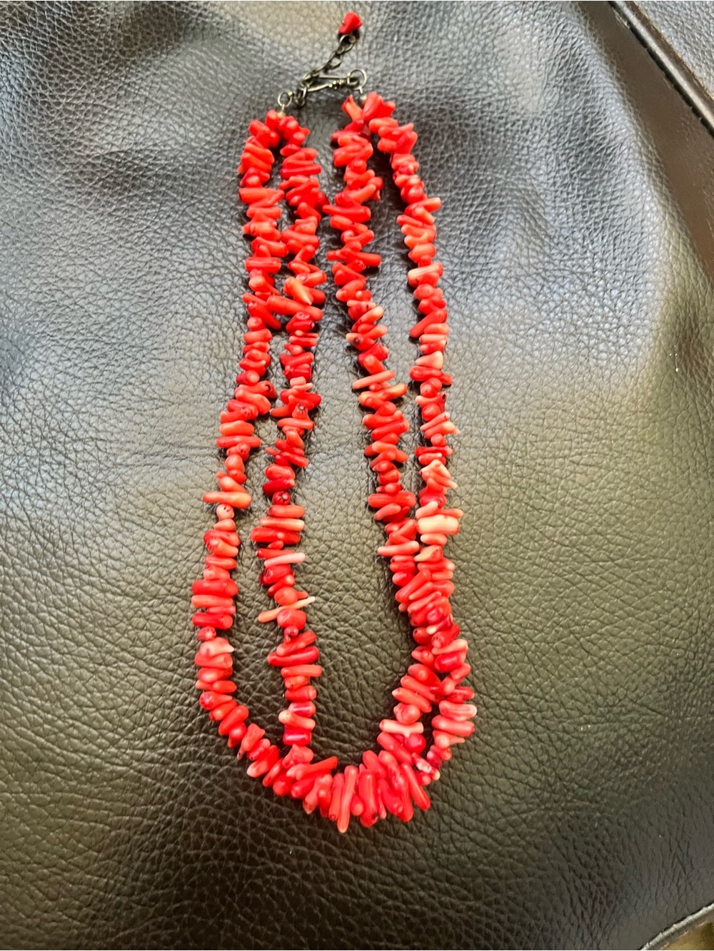 Red Coral Chip Necklace - Women Jewelry